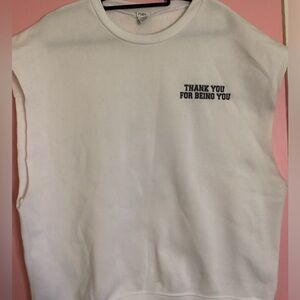 Rue21 Thank you For being you Custom Cut Sweatshirt